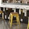 Flash Furniture 24" Yellow Metal Stool-Teak Poly Seat CH-31320-24-YL-PL2T-GG - alternate 4